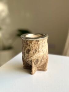 Camionero Cincelado cuero crudo.