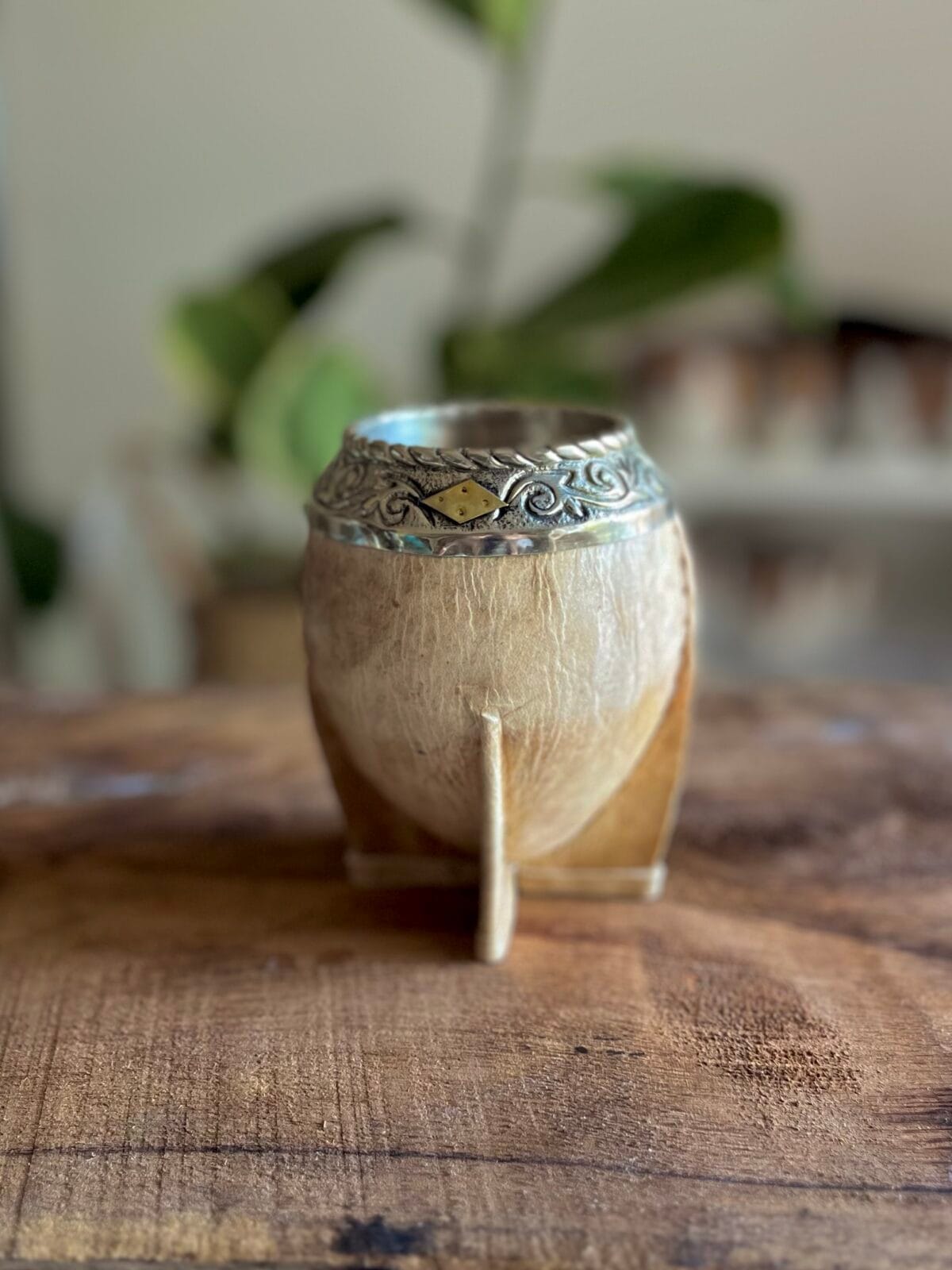 Torpedo Imperial calabaza forrado en cuero crudo.