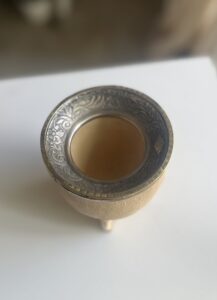 Camionero Virola invertida cuero crudo cocido al tiento