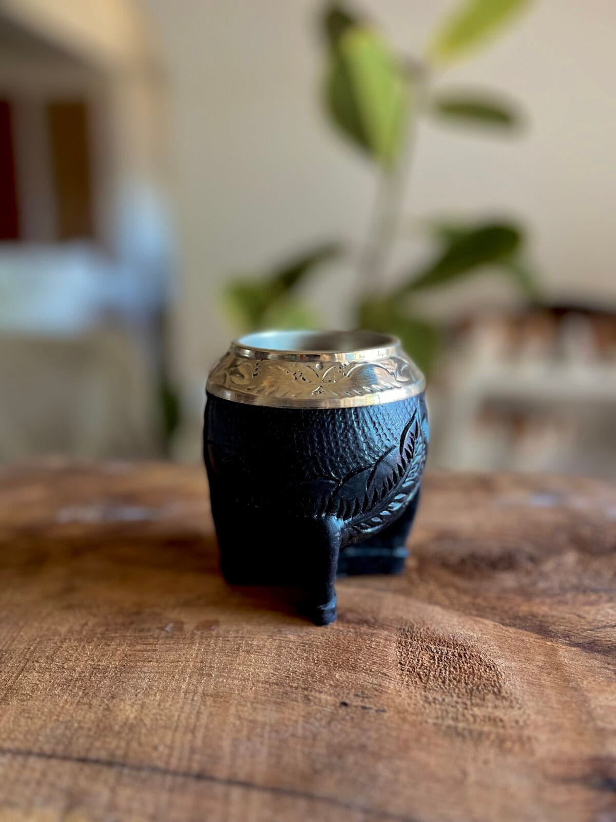 Torpedo de calabaza cuero repujado